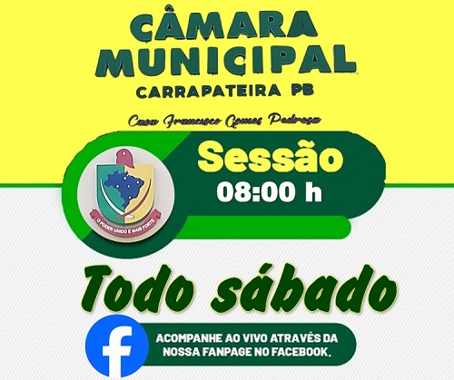 Acompannhe as sessões da Câmmara ao vivo pelo facebook